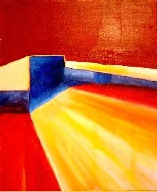 Peinture intitulée "Rempart sur les dun…" par Gérard Cavazza, Œuvre d'art originale, Huile