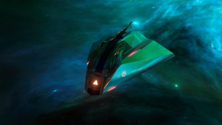 数字艺术 标题为“Green nebula” 由Yves Molina, 原创艺术品, 三维建模