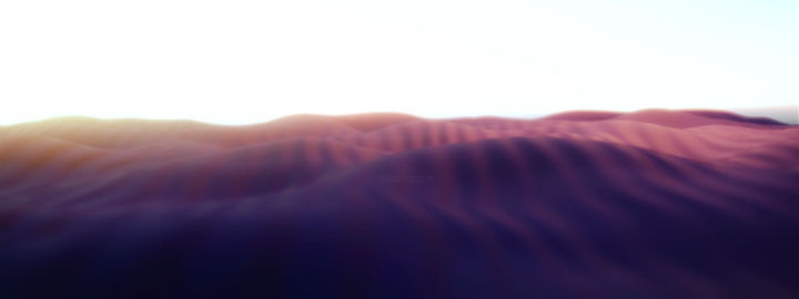 Grafika cyfrowa / sztuka generowana cyfrowo zatytułowany „Desert dream” autorstwa Yves Molina, Oryginalna praca, modelowanie…