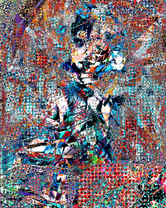 Arte digitale intitolato "Psychographique" da Yves Molina, Opera d'arte originale, Pittura digitale