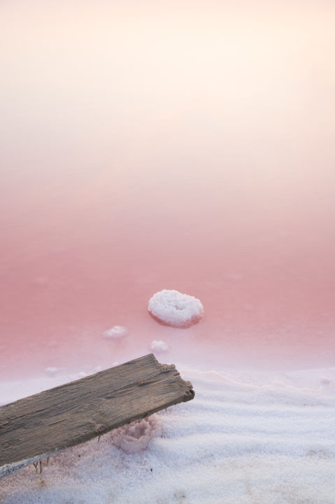 Фотография под названием "Saline rose blanc b…" - Cbaud, Подлинное произведение искусства, Цифровая фотография