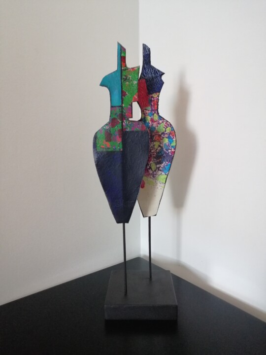 Sculpture intitulée "Valkyries" par Carole Carpier, Œuvre d'art originale, Acrylique