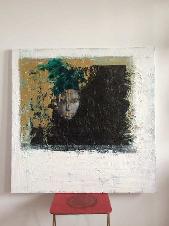 Peinture intitulée "le-miroir-de-lame.j…" par Claire Cheminal, Œuvre d'art originale, Acrylique