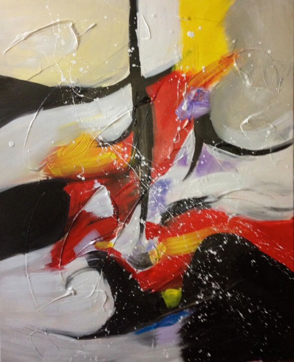 Pittura intitolato "#artistsupportpledge" da Corinne Dubosque, Opera d'arte originale, Acrilico