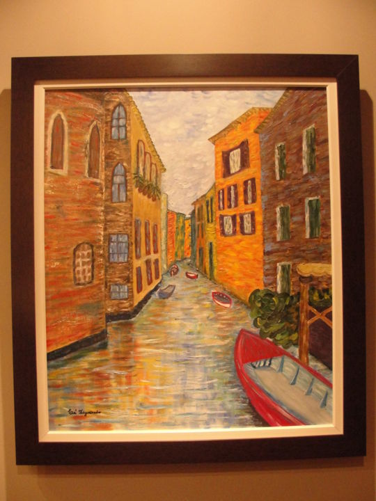 Pintura intitulada "Veneza" por Cé Figueiredo, Obras de arte originais, Acrílico