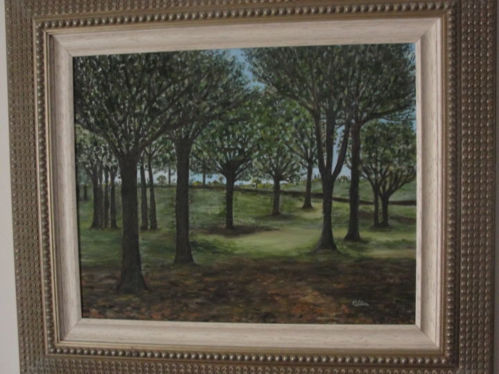 Peinture intitulée "paisagem V" par Cé Figueiredo, Œuvre d'art originale, Acrylique