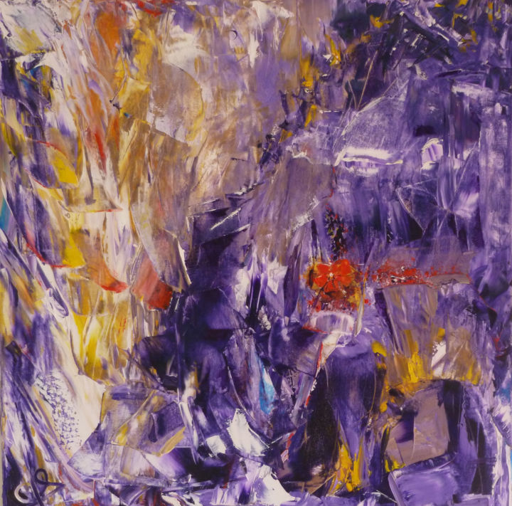 Painting titled "PHOENIX" by Brua. Ch, Original Art, Oil