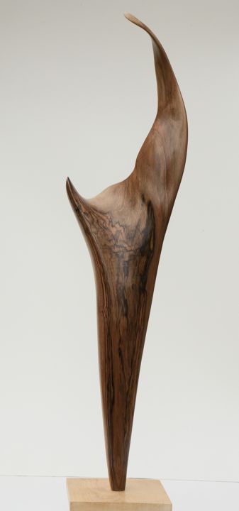 Sculpture titled "Creativity" by Cécile Devezeaux De Lavergne, Original Artwork, Wood