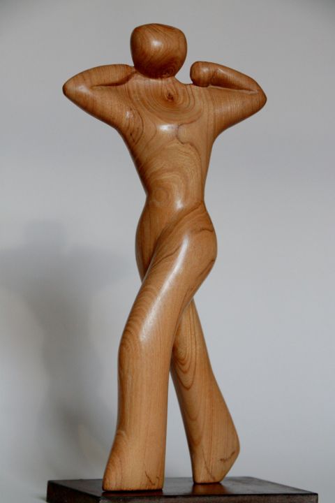 Скульптура под названием "Against All Odds" - Cécile Devezeaux De Lavergne, Подлинное произведение искусства, Дерево