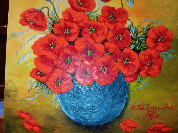 Peinture intitulée "le-bouquet-de-coque…" par Cécile Labossière, Œuvre d'art originale