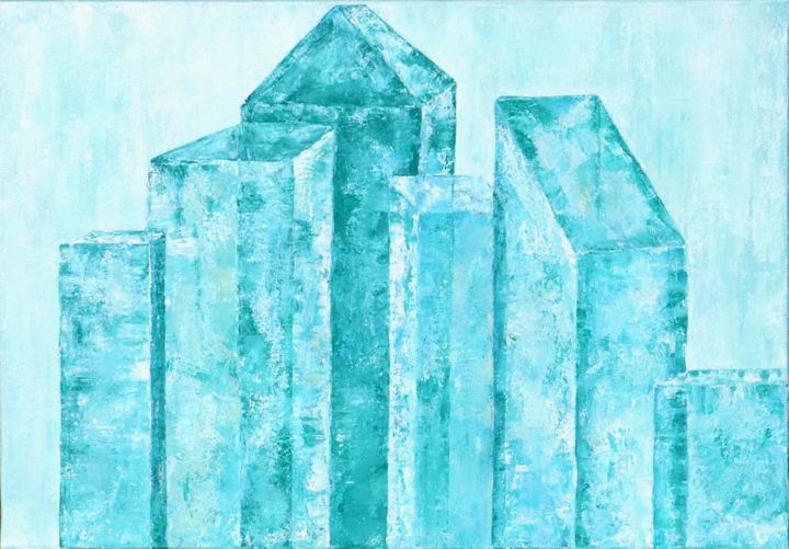 绘画 标题为“ICE STICKS” 由Cécile Delaveau, 原创艺术品, 丙烯