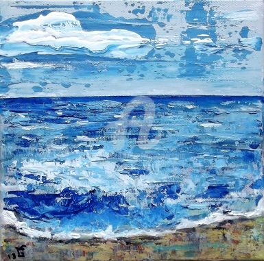 Painting titled "horizon3light.jpg" by Cecile Gonne Victoria, Original Artwork