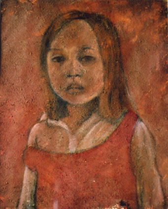 Painting titled "Marion" by Cécile Rateau, Original Artwork
