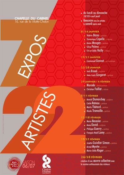 affiche cécile rateau peinture collectif aux arts etc Annick Dumarchey Marlis Thétard Nicole Tramaille