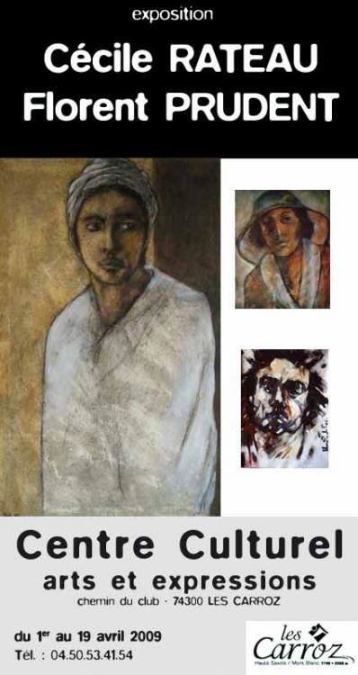 visuel expo cécile rateau peinture les carroz d'arâches centre culturel