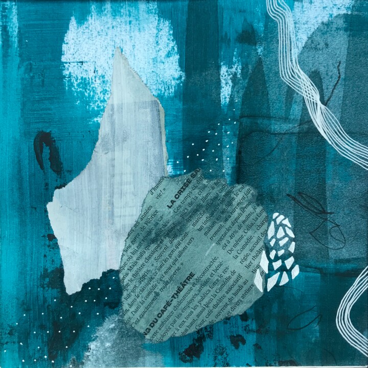 Peinture intitulée "Aqua #4" par Cécile Trousse, Œuvre d'art originale, Acrylique