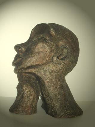 Sculpture intitulée "la reveuse" par Cecile Verdenne, Œuvre d'art originale