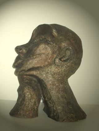 Sculpture intitulée "la reveuse" par Cecile Verdenne, Œuvre d'art originale,