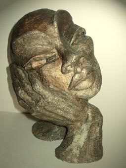 Скульптура под названием "la reveuse" - Cecile Verdenne, Подлинное произведение искусства, Другой