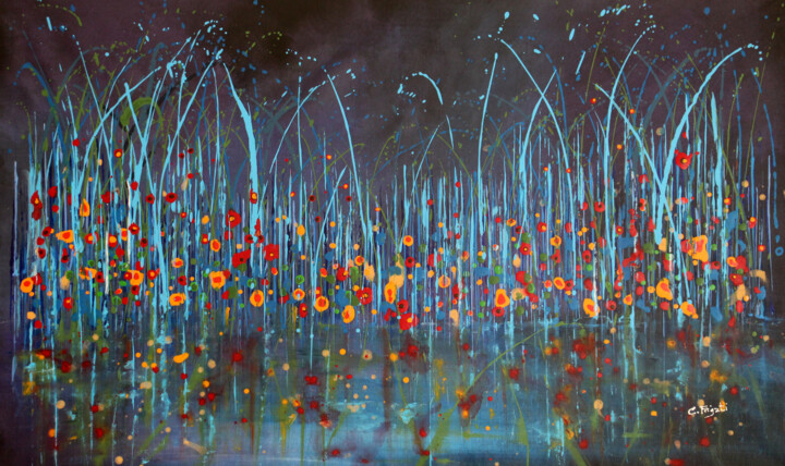 Pittura intitolato ""Technicolor Dream"…" da Cecilia Frigati, Opera d'arte originale, Acrilico