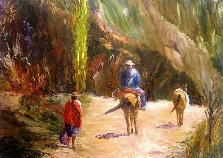 Pintura titulada ""Por el camino del…" por Cecilia Revol Núñez (Pinturas), Obra de arte original