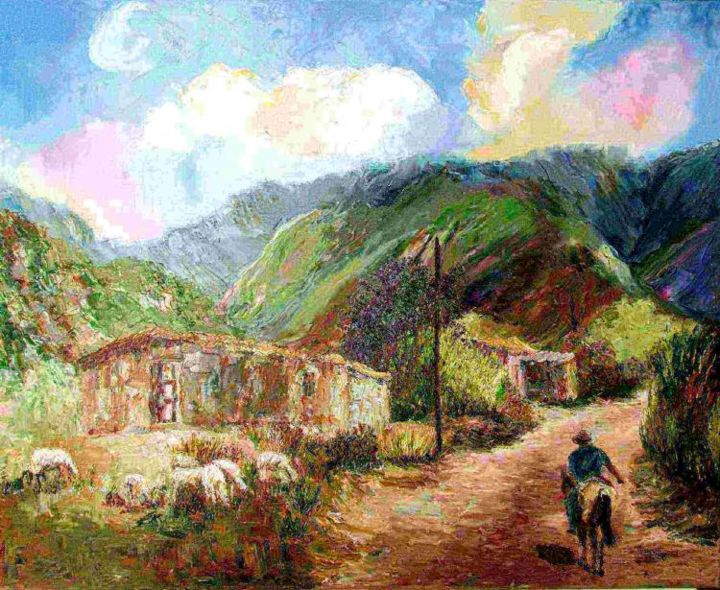 Pintura intitulada ""En la tierra, besa…" por Cecilia Revol Núñez (Pinturas), Obras de arte originais