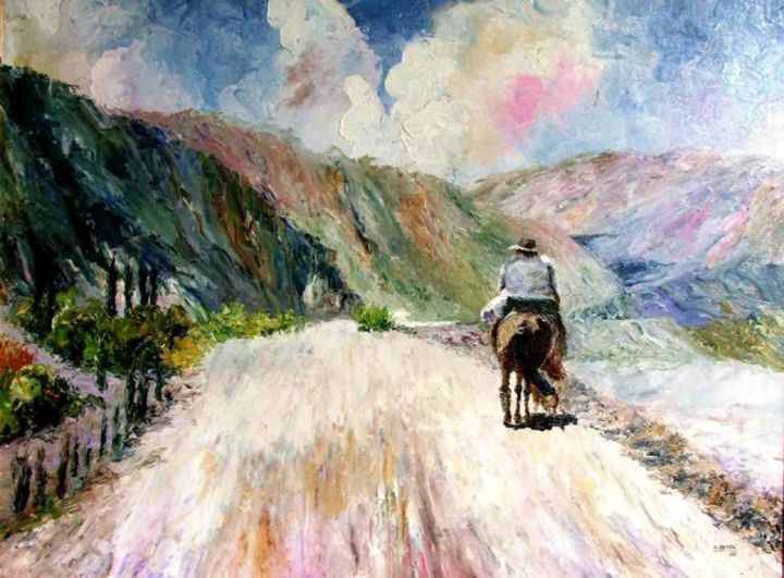 Pintura intitulada ""El camino más alto…" por Cecilia Revol Núñez (Pinturas), Obras de arte originais