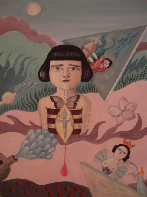 Картина под названием "HABÍA UNA VEZ" - María Prado (Pintora Surrealista), Подлинное произведение искусства
