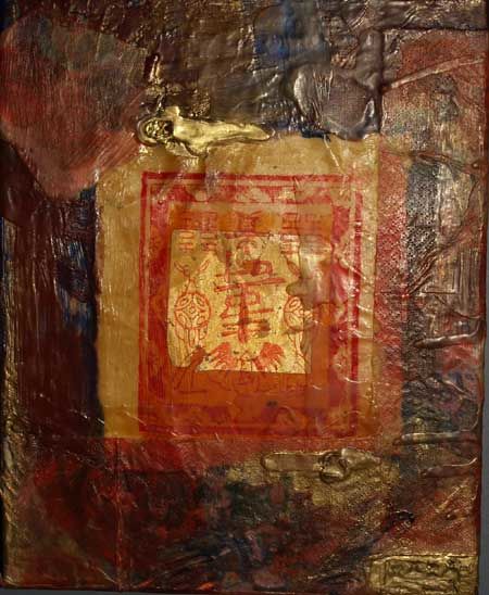 Collages titulada "Artefact" por Cecilia August Sand, Obra de arte original