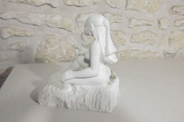 Sculpture titled "la douceur de vivre" by Cédric André Fabien Dolhen, Original Artwork, Stone
