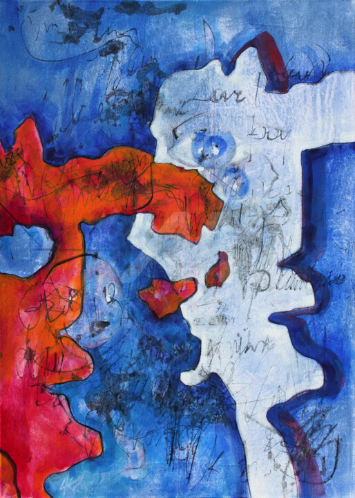Peinture intitulée "'II' . ceedee . 2015" par Ceedee, Œuvre d'art originale, Acrylique