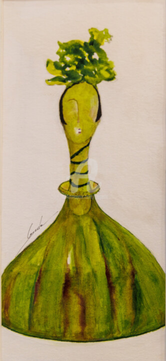 Pintura titulada "L'absinthe" por Cegede, Obra de arte original, Tinta