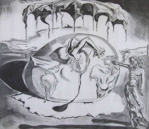 Desenho intitulada "Reprodução de Salva…" por Tina J. Garcia, Obras de arte originais, Outro