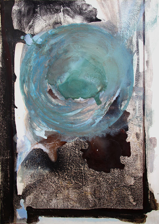 Malarstwo zatytułowany „Unravelling” autorstwa Celia Kettle, Oryginalna praca, Akryl Zamontowany na Drewniana rama noszy