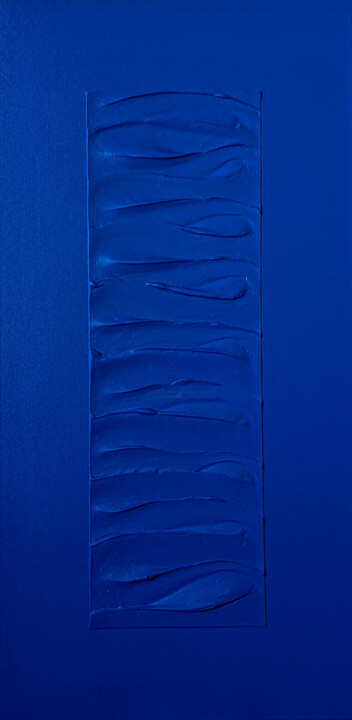 Картина под названием "Bleu de Klein" - Célia Nouguier, Подлинное произведение искусства, Акрил