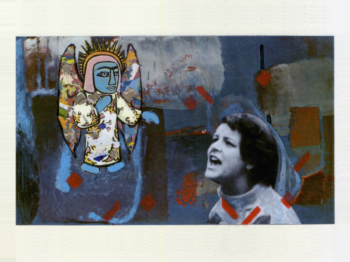 Collages titled "prière/pray" by Celia Regina, Original Artwork, Collages