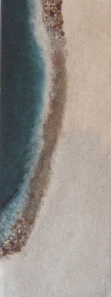 Painting titled "Areia / Sable / Sand" by Celina Portocarrero, Original Artwork