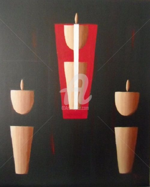 Malerei mit dem Titel "Rupture" von Céline Corre, Original-Kunstwerk, Acryl