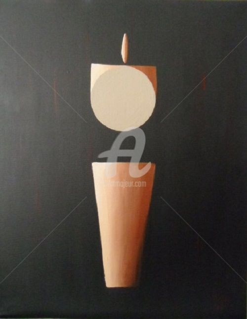 Malerei mit dem Titel "Déception" von Céline Corre, Original-Kunstwerk, Acryl