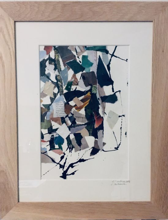 Collages intitolato "L’ arbre" da Les Toiles De Céline, Opera d'arte originale, Collages