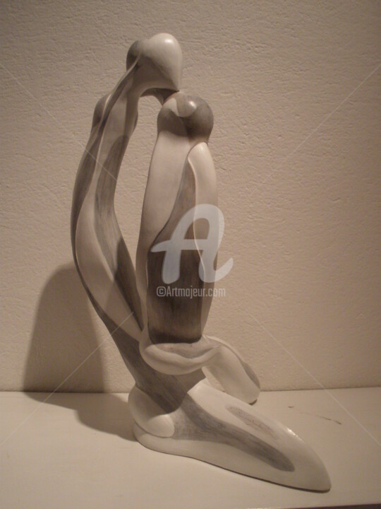 Sculpture titled "LES AMANTS" by Céline Pariggi (Wen Dao), Original Artwork, Ceramics