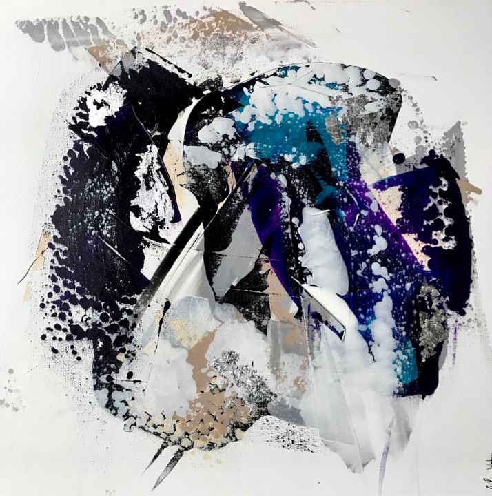 Peinture intitulée ""Fragments-3"" par Céline Weber, Œuvre d'art originale, Acrylique