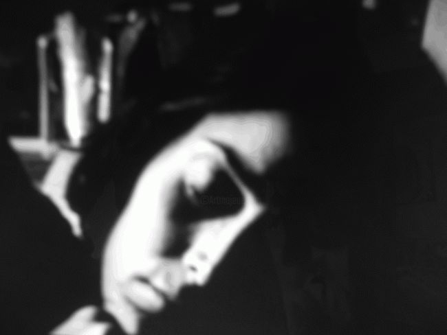 Photographie intitulée "visage (détournemen…" par Celinet, Œuvre d'art originale