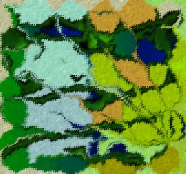 Digital Arts titled "Patches" by Christian Cello, Original Art,