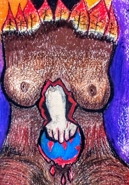 Картина под названием "img-20180420-002050…" - Cecilia Llorca, Подлинное произведение искусства, Пастель