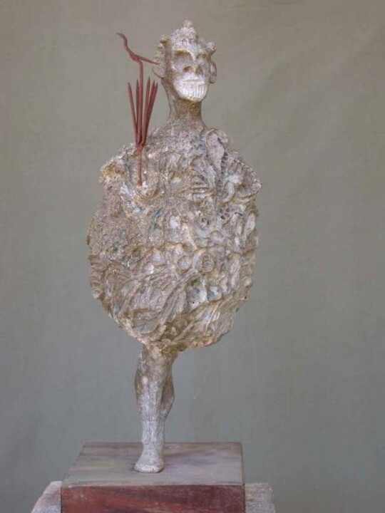 Sculpture titled "Ossain" by Celso Cunha Neto, Original Artwork