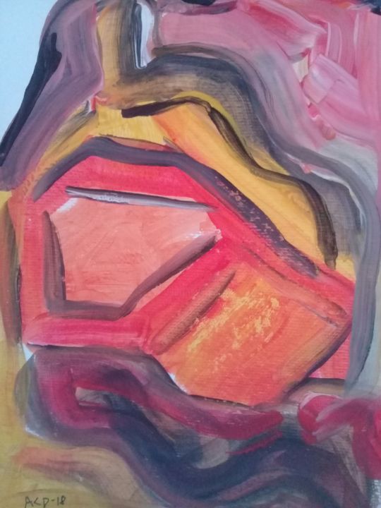 Painting titled "20180302-071034.jpg" by Antonio Celso Delena, Original Artwork, Gouache