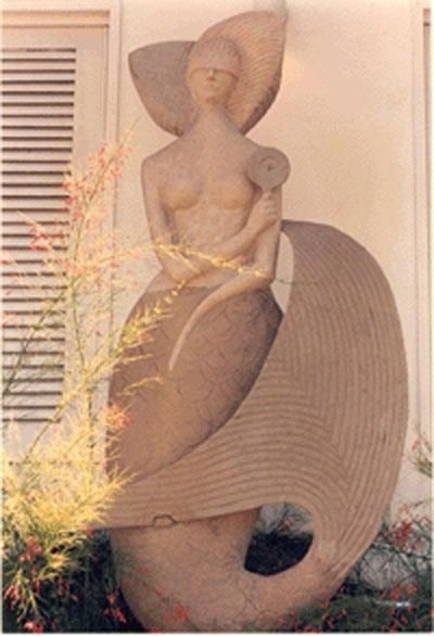 Escultura intitulada "YEMANJA" por Celso Cunha Neto, Obras de arte originais,