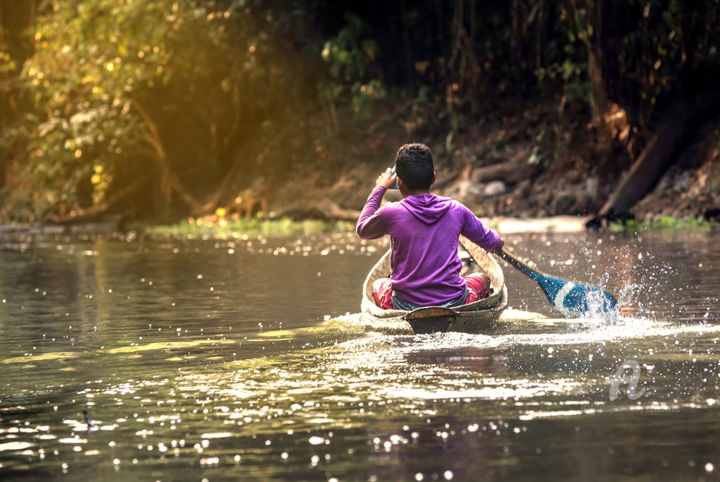 Photographie intitulée "Rower-5980" par Celso Lobo, Œuvre d'art originale, Photographie numérique