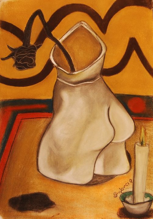Painting titled "Complemento seco" by Cajeme- El Que No Toma Agua, Original Artwork
